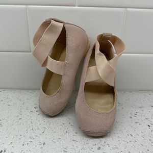 Janie and Jack girls pink ballet flats
